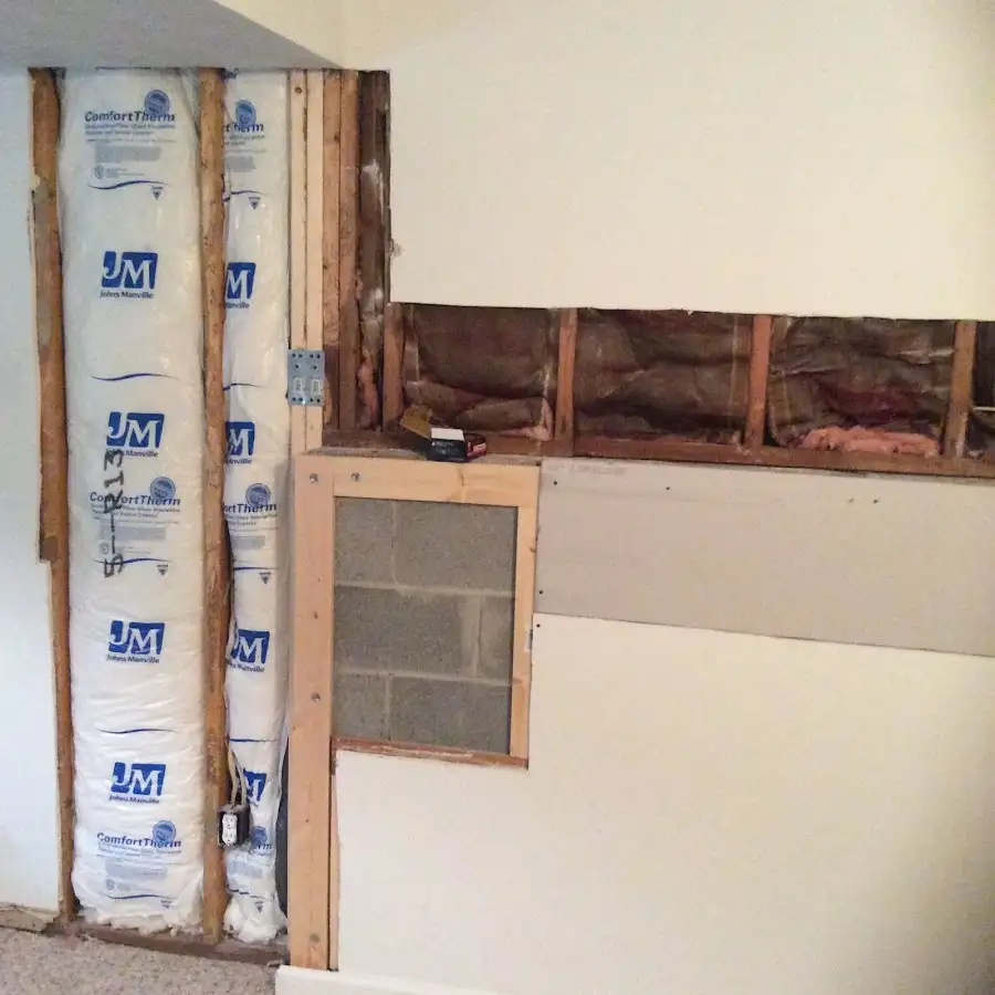 Wall insulation replacement during Odor Removal & Deodorization in Waldwick